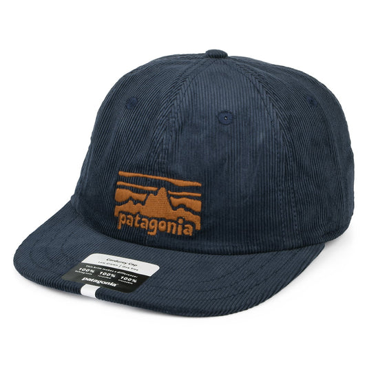 Gorra Snapback Fitz Roy Rambler de pana de Patagonia - Azul Marino