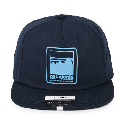 Gorra de béisbol Alpine Icon Funfarer de algodón orgánico de Patagonia - Azul Marino