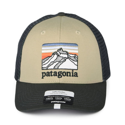 Gorra Trucker Line Logo Ridge LoPro de algodón orgánico de Patagonia - Kaki