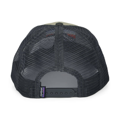 Gorra Trucker Line Logo Ridge LoPro de algodón orgánico de Patagonia - Kaki