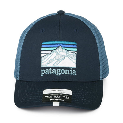 Gorra Trucker Line Logo Ridge LoPro de algodón orgánico de Patagonia - Azul Marino