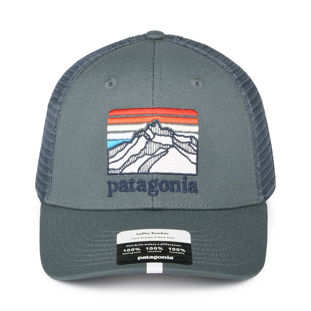 Gorra Trucker Line Logo Ridge LoPro de algodón orgánico de Patagonia - Gris