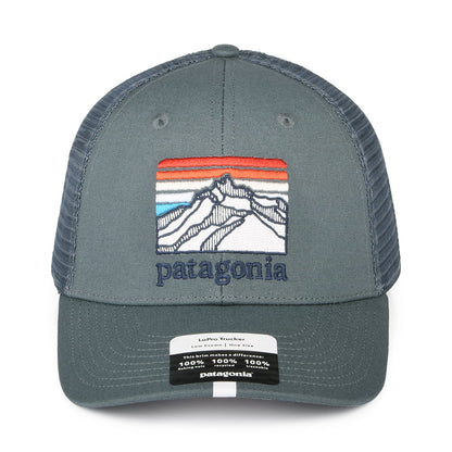 Gorra Trucker Line Logo Ridge LoPro de algodón orgánico de Patagonia - Gris