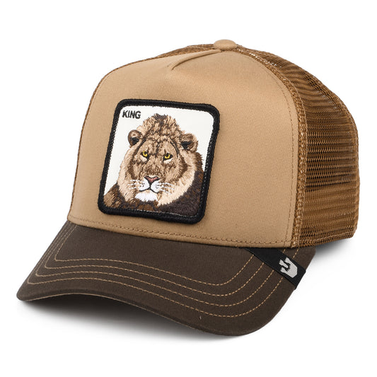 Gorra Trucker King Lion de Goorin - Marrón