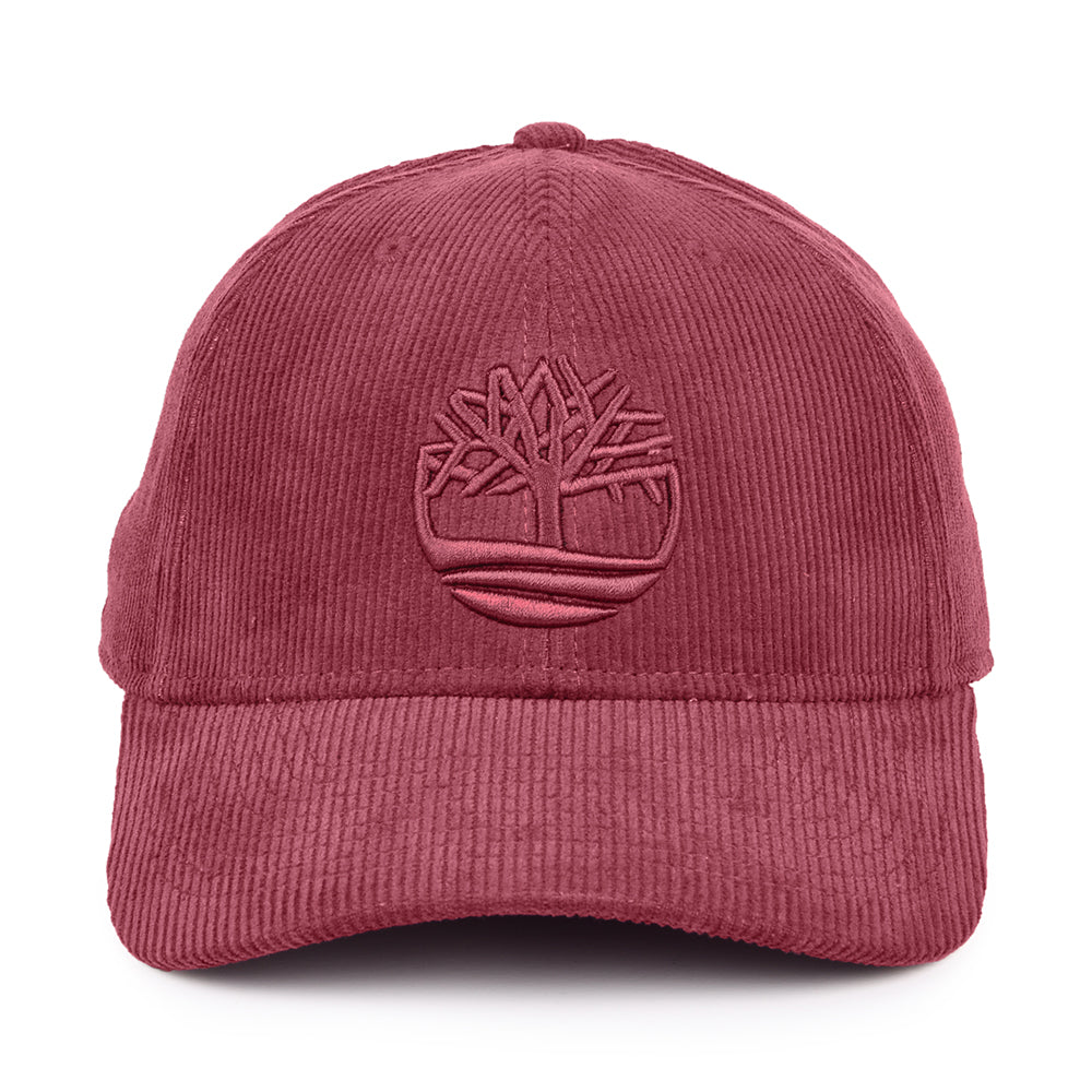 Gorra de béisbol Logo de pana de Timberland - Burdeos