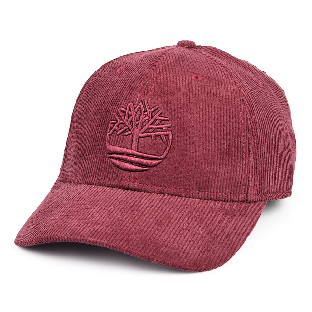 Gorra de béisbol Logo de pana de Timberland - Burdeos