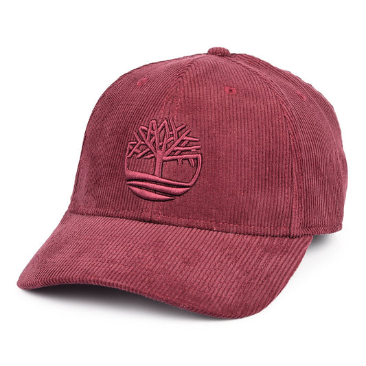 Gorra de béisbol Logo de pana de Timberland - Burdeos