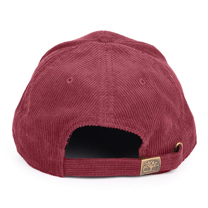 Gorra de béisbol Logo de pana de Timberland - Burdeos