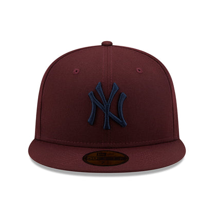 Gorra de béisbol 59FIFTY MLB League Essential I New York Yankees de New Era - Granate-Azul Marino
