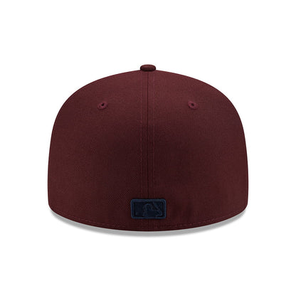 Gorra de béisbol 59FIFTY MLB League Essential I New York Yankees de New Era - Granate-Azul Marino