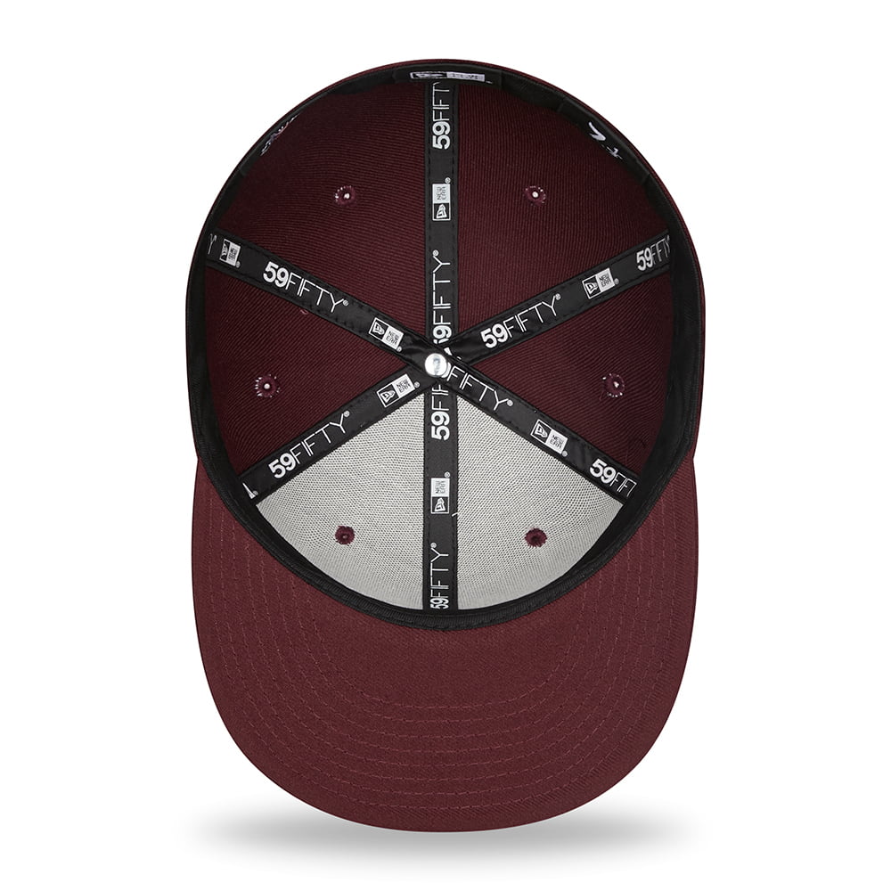 Gorra de béisbol 59FIFTY MLB League Essential I New York Yankees de New Era - Granate-Azul Marino