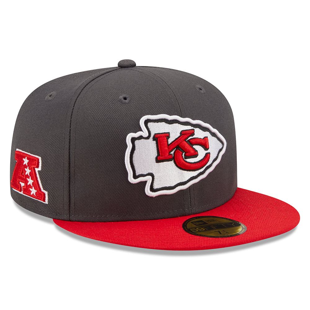 Gorra de béisbol 59FIFTY NFL OTC Kansas City Chiefs de New Era - Grafito-Rojo