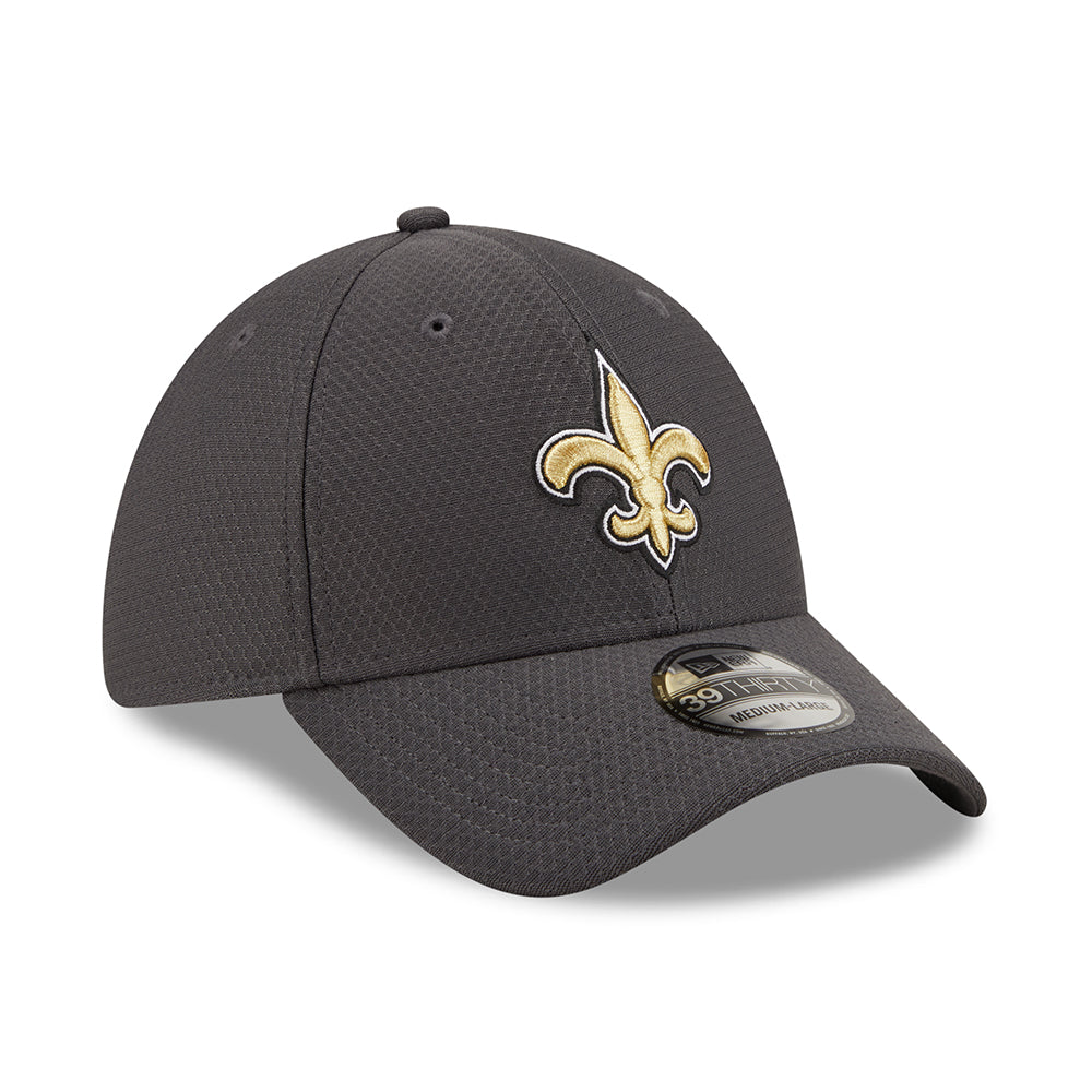 Gorra de béisbol 39THIRTY NFL Hex Tech New Orleans Saints de New Era - Grafito