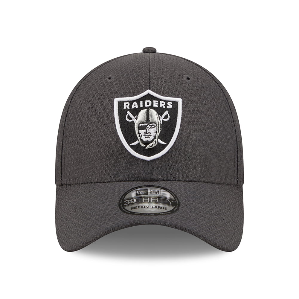 Gorra de béisbol 39THIRTY NFL Hex Tech Las Vegas Raiders de New Era - Grafito