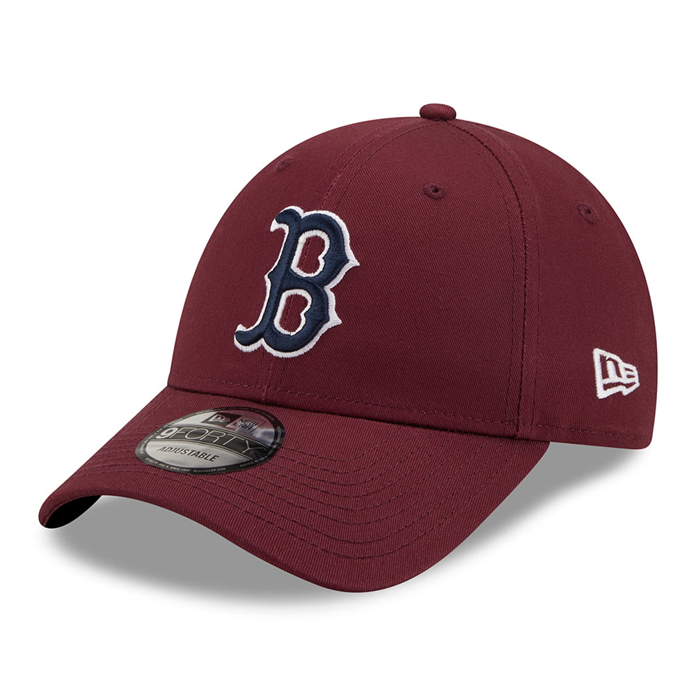 Gorra de béisbol 9FORTY MLB League Essential Boston Red Sox de New Era - Granate-Azul Marino