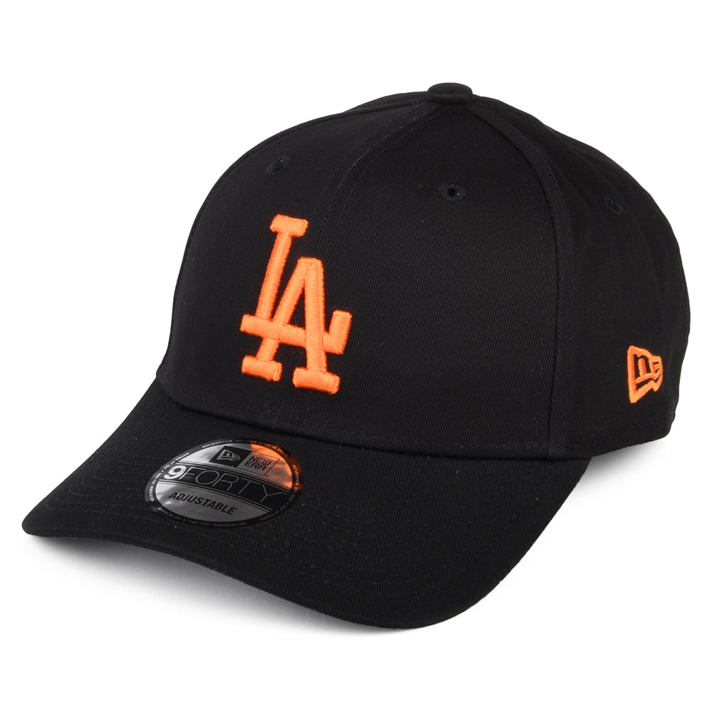 Gorra de béisbol 9FORTY MLB League Essential L.A. Dodgers de New Era - Negro-Naranja