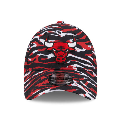 Gorra de béisbol 9FORTY NBA AOP Camo Print Chicago Bulls de New Era - Rojo