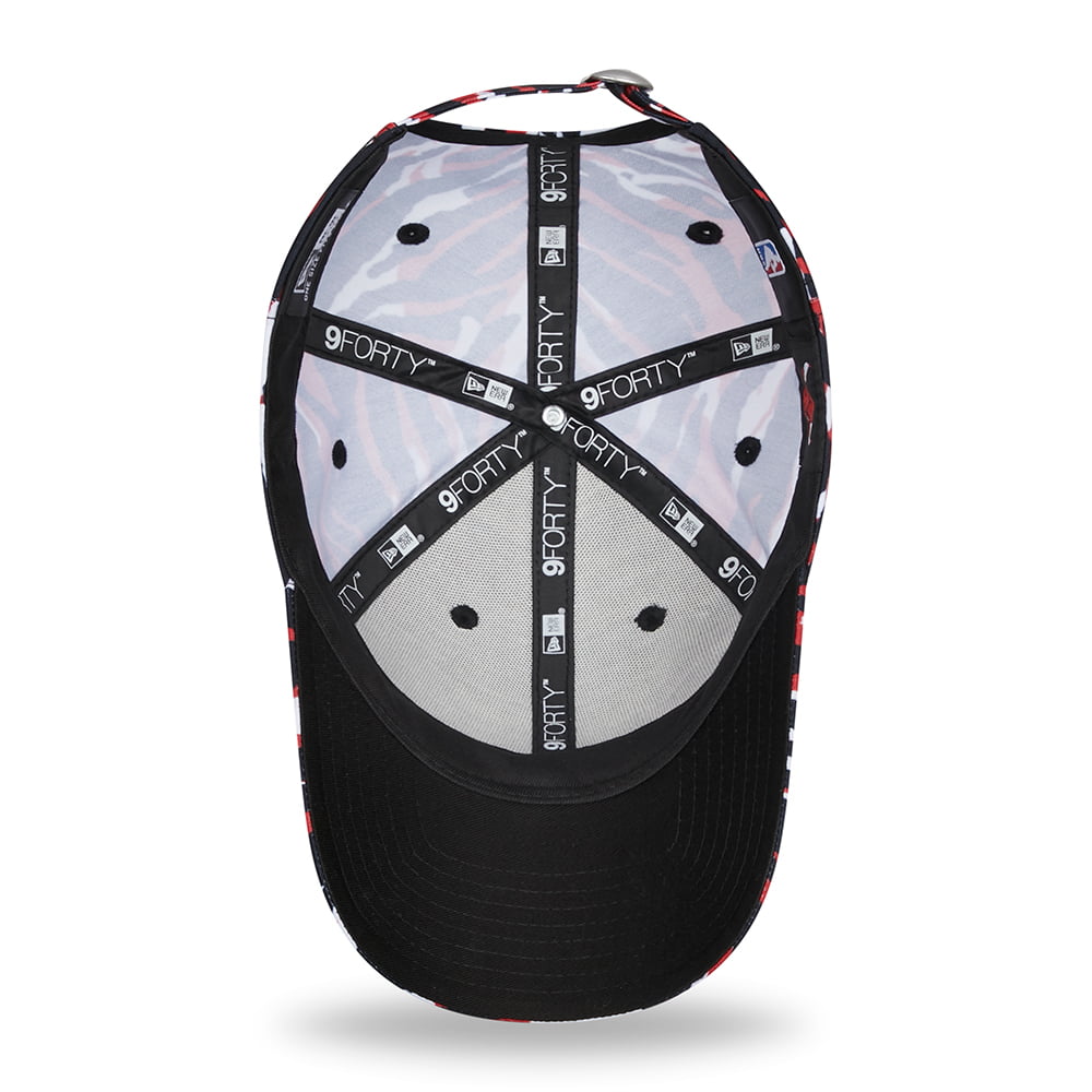 Gorra de béisbol 9FORTY NBA AOP Camo Print Chicago Bulls de New Era - Rojo