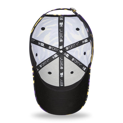 Gorra de béisbol 9FORTY NBA AOP Camo Print L.A. Lakers de New Era - Morado