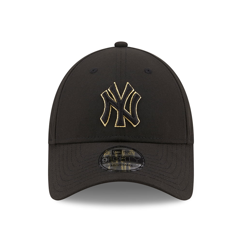 Gorra de béisbol 9FORTY MLB Metallic Outline New York Yankees de New Era - Negro-Dorado