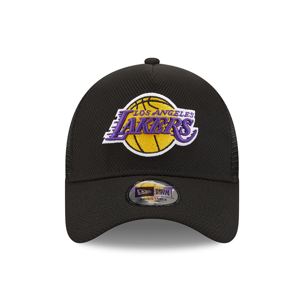 Gorra Trucker 9FORTY A-Frame NBA Black Base L.A. Lakers de New Era - Negro