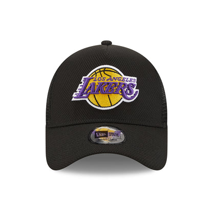 Gorra Trucker 9FORTY A-Frame NBA Black Base L.A. Lakers de New Era - Negro