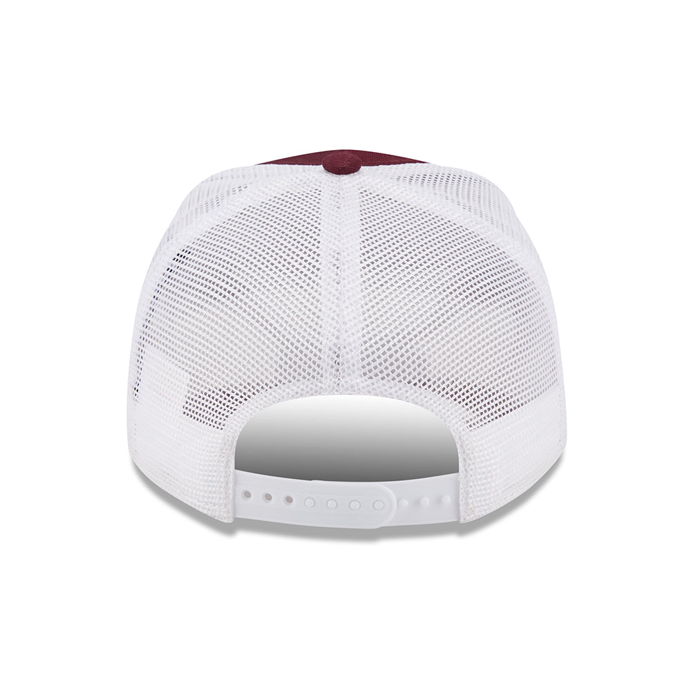 Gorra Trucker NE Camp Patch A-Frame de New Era - Granate