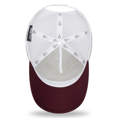 Gorra Trucker NE Camp Patch A-Frame de New Era - Granate