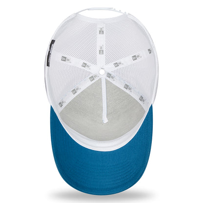 Gorra Trucker NE Camp Patch A-Frame de New Era - Verde Azulado