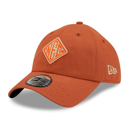 Gorra de béisbol 9TWENTY NEC Felt Patch Casual Classic de algodón de New Era - Ocre