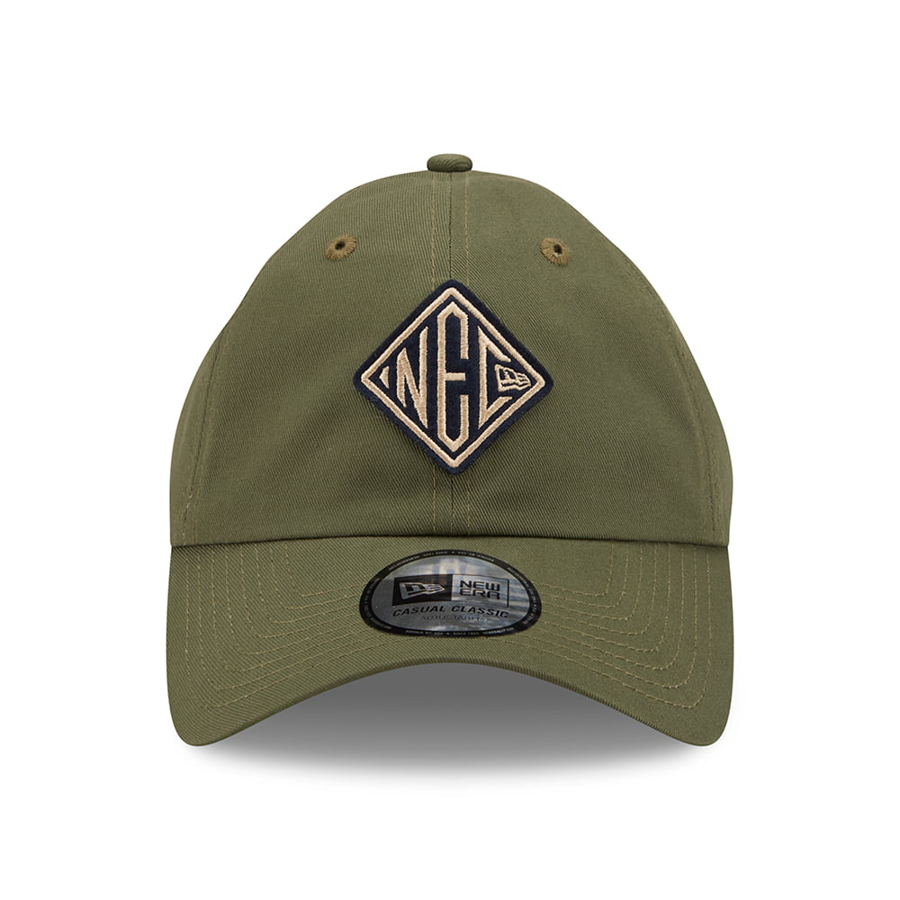 Gorra de béisbol 9TWENTY NEC Felt Patch Casual Classic de algodón de New Era - Verde Oliva