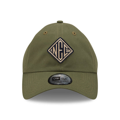 Gorra de béisbol 9TWENTY NEC Felt Patch Casual Classic de algodón de New Era - Verde Oliva