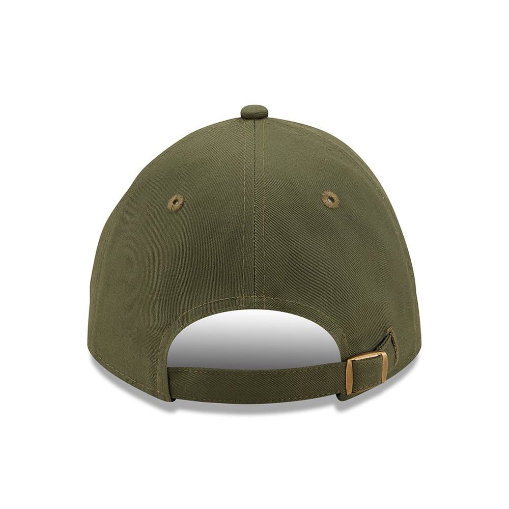 Gorra de béisbol 9TWENTY NEC Felt Patch Casual Classic de algodón de New Era - Verde Oliva