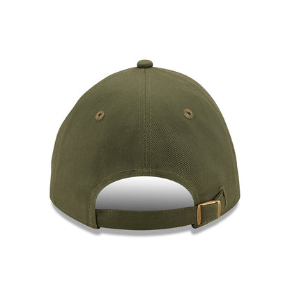 Gorra de béisbol 9TWENTY NEC Felt Patch Casual Classic de algodón de New Era - Verde Oliva