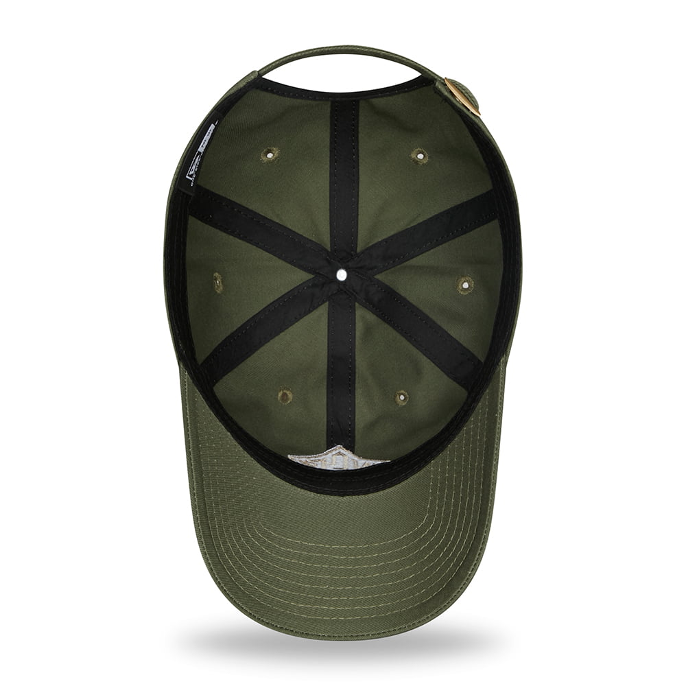 Gorra de béisbol 9TWENTY NEC Felt Patch Casual Classic de algodón de New Era - Verde Oliva