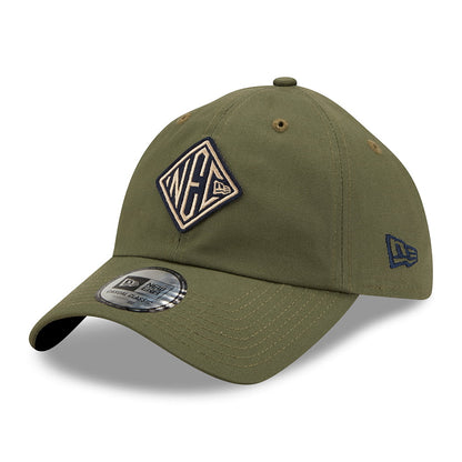 Gorra de béisbol 9TWENTY NEC Felt Patch Casual Classic de algodón de New Era - Verde Oliva