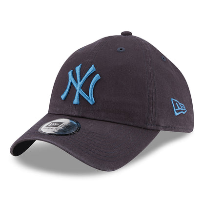 Gorra de béisbol 9TWENTY MLB League Casual New York Yankees de New Era - Azul Marino Lavado