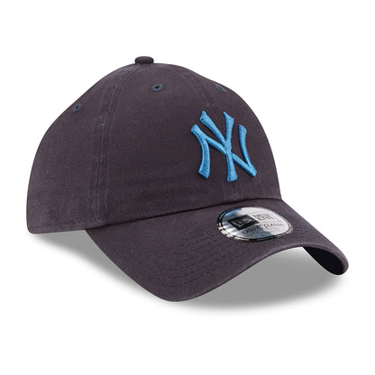 Gorra de béisbol 9TWENTY MLB League Casual New York Yankees de New Era - Azul Marino Lavado
