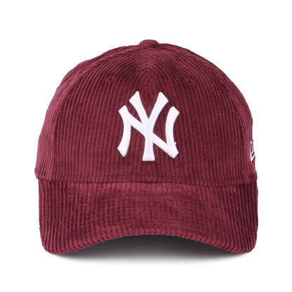 Gorra de béisbol 9FORTY MLB Fashion Cord New York Yankees de New Era - Rojo Frambuesa