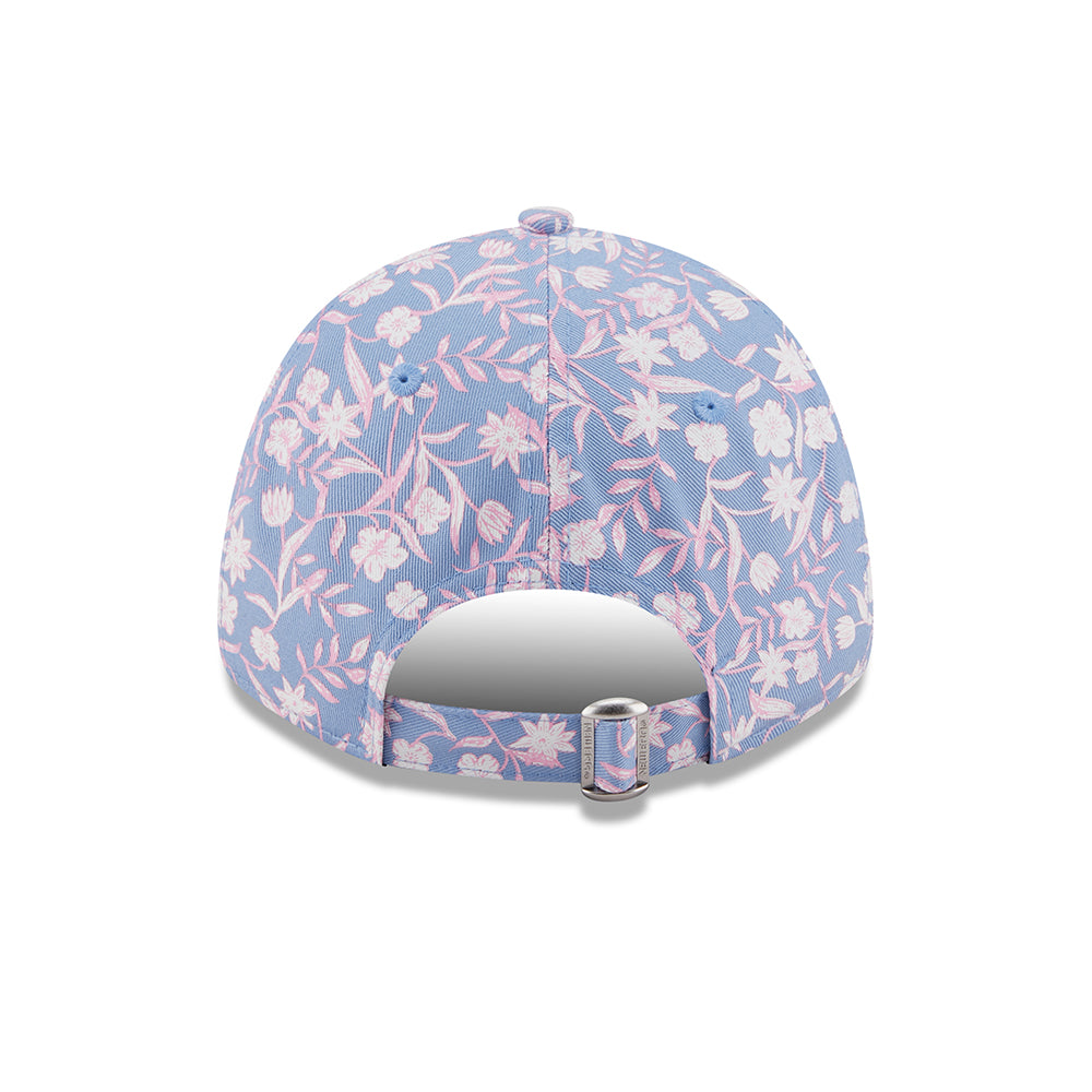 Gorra de béisbol mujeres 9FORTY MLB Floral New York Yankees de New Era - Azul Claro