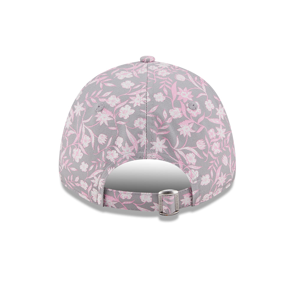 Gorra de béisbol mujeres 9FORTY MLB Floral New York Yankees de New Era - Gris Claro