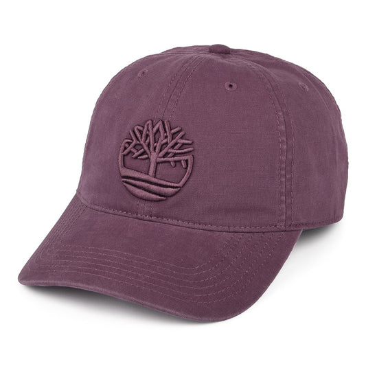 Gorra de béisbol Soundview de lona de algodón de Timberland - Vino