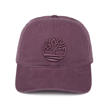 Gorra de béisbol Soundview de lona de algodón de Timberland - Vino
