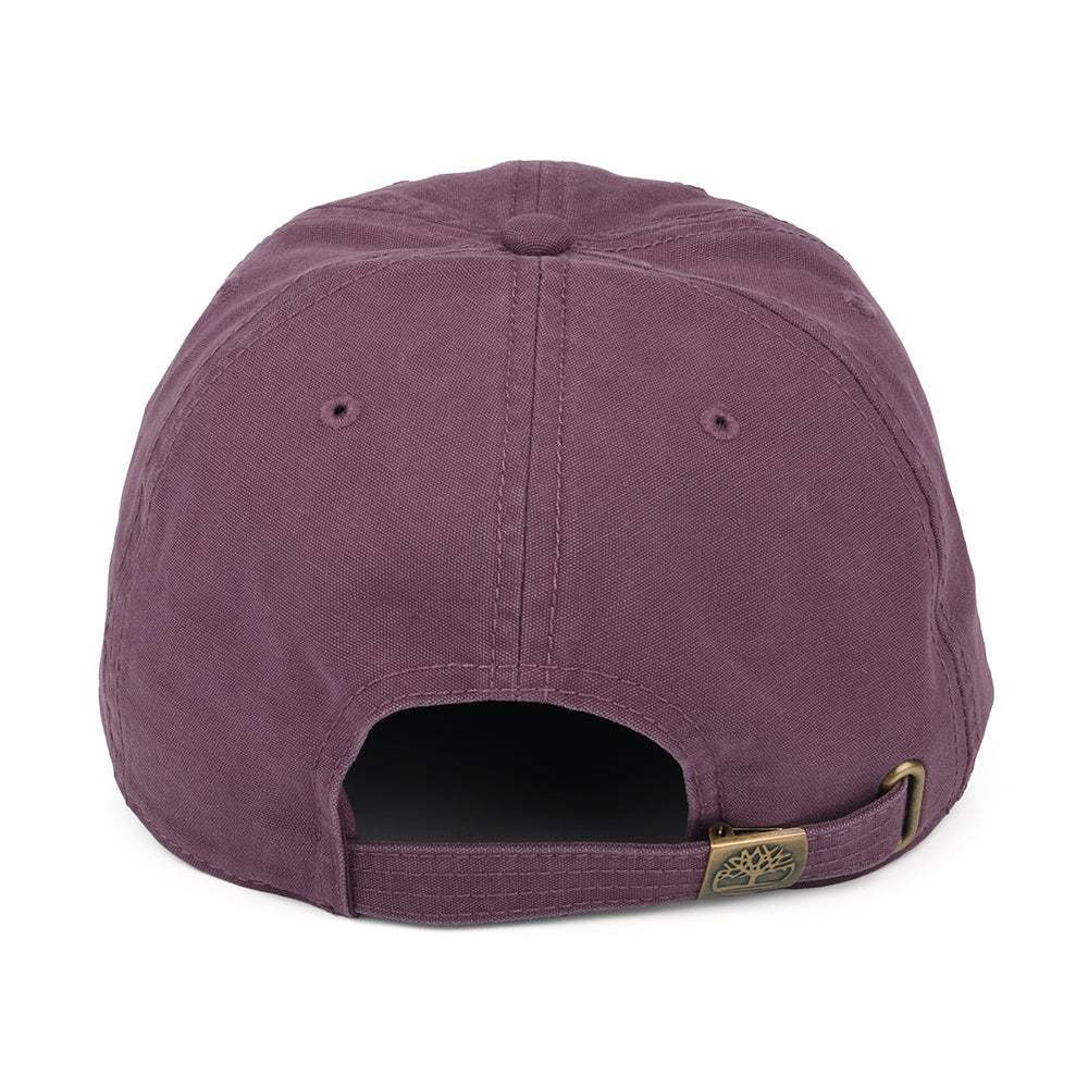 Gorra de béisbol Soundview de lona de algodón de Timberland - Vino