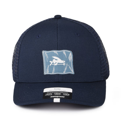 Gorra Trucker Fly The Flag Label de algodón orgánico de Patagonia - Azul Marino