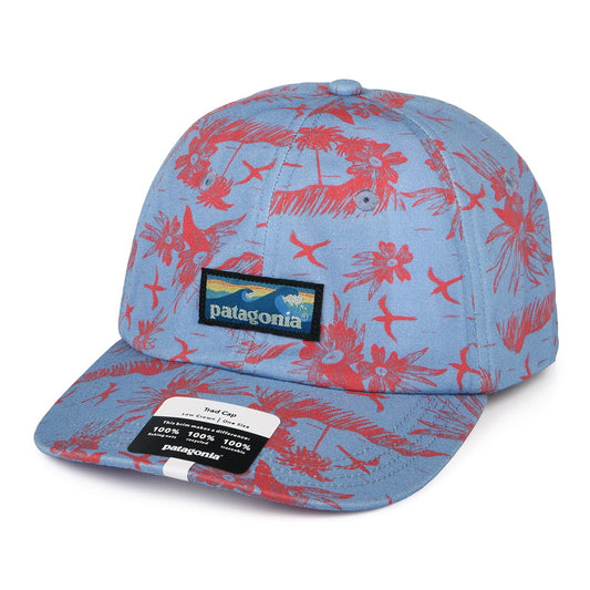Gorra de béisbol Boardshort Label Trad de algodón orgánico de Patagonia - Azul Claro
