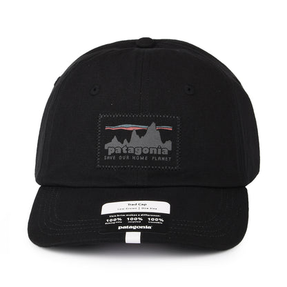 Gorra de béisbol 3 Skyline Trad de algodón orgánico de Patagonia - Negro