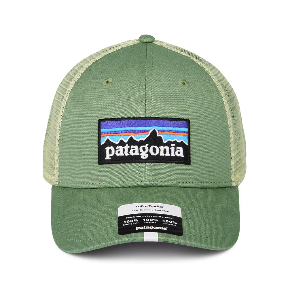Gorra Trucker P-6 Logo LoPro de algodón orgánico de Patagonia - Verde