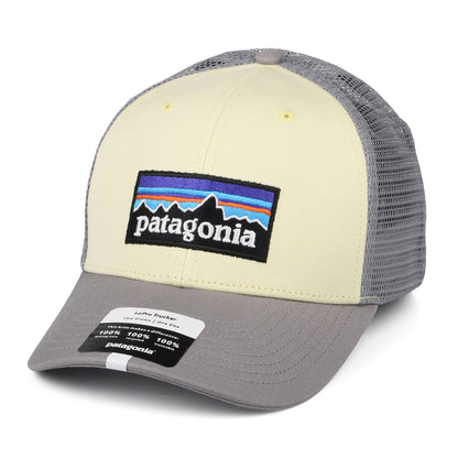 Gorra Trucker P-6 Logo LoPro de algodón orgánico de Patagonia - Amarillo Claro-Azul Claro
