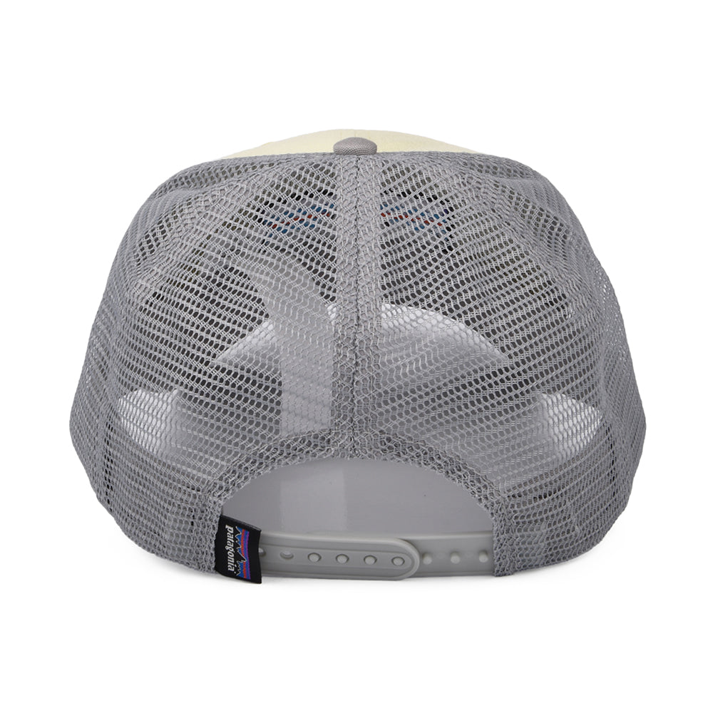 Gorra Trucker P-6 Logo LoPro de algodón orgánico de Patagonia - Amarillo Claro-Azul Claro